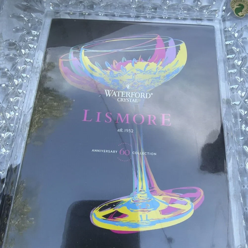 Waterford Lismore Diamond Lead Crystal 5x7 Photo Picture Frame- 107750W-NIB